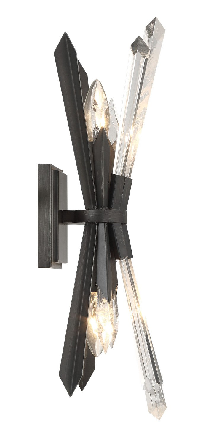 Metropolitan - N1942-766 - Two Light Wall Sconce - Elsa - Midnight Graphite