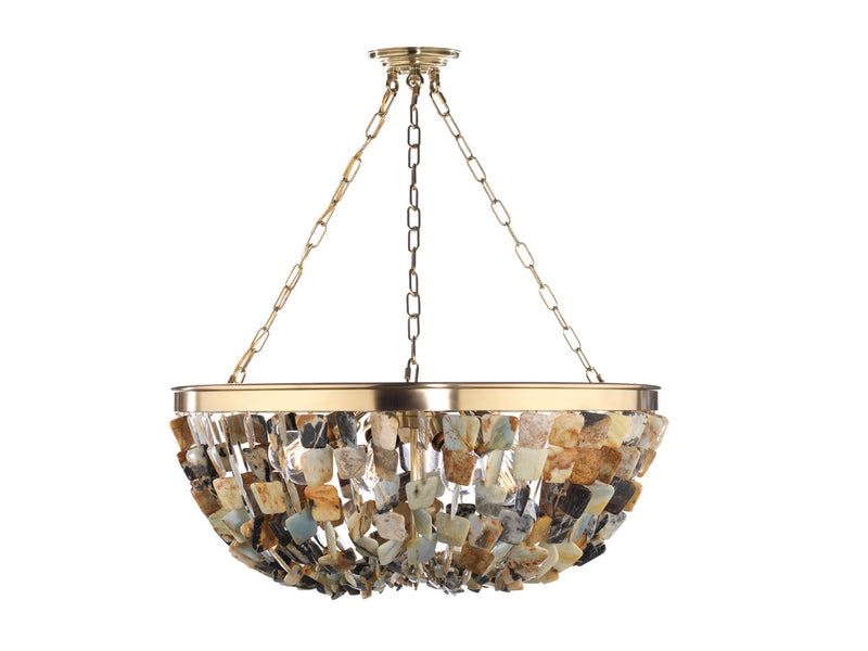 Metropolitan - N9631 - Eight Light Pendant - Flotsam - Brass