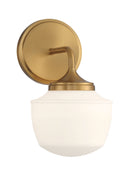 One Light Bath Vanity<br /><span style="color:#4AB0CE;">Entrega: 4-5 semanas en USA</span><br /><span style="color:#4AB0CE;font-size:60%;">PREGUNTE POR ENTREGA EN PANAMA</span><br />Collection: Cornwell<br />Finish: Aged Brass