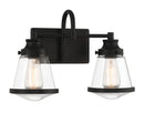 Two Light Bath Vanity<br /><span style="color:#4AB0CE;">Entrega: 4-10 dias en USA</span><br /><span style="color:#4AB0CE;font-size:60%;">PREGUNTE POR ENTREGA EN PANAMA</span><br />Collection: Mannsdale<br />Finish: Coal