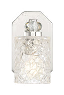 One Light Bath Vanity<br /><span style="color:#4AB0CE;">Entrega: 4-10 dias en USA</span><br /><span style="color:#4AB0CE;font-size:60%;">PREGUNTE POR ENTREGA EN PANAMA</span><br />Collection: Crystal Kay<br />Finish: Chrome