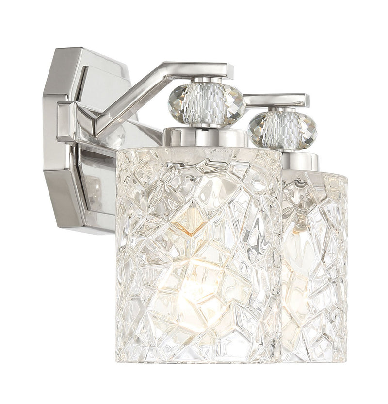 Minka-Lavery - 2612-77 - Two Light Bath Vanity - Crystal Kay - Chrome