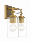 Minka-Lavery - 2642-575 - Two Light Bath Vanity - Binsly - Aged Brass