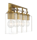 Minka-Lavery - 2644-575 - Four Light Bath Vanity - Binsly - Aged Brass