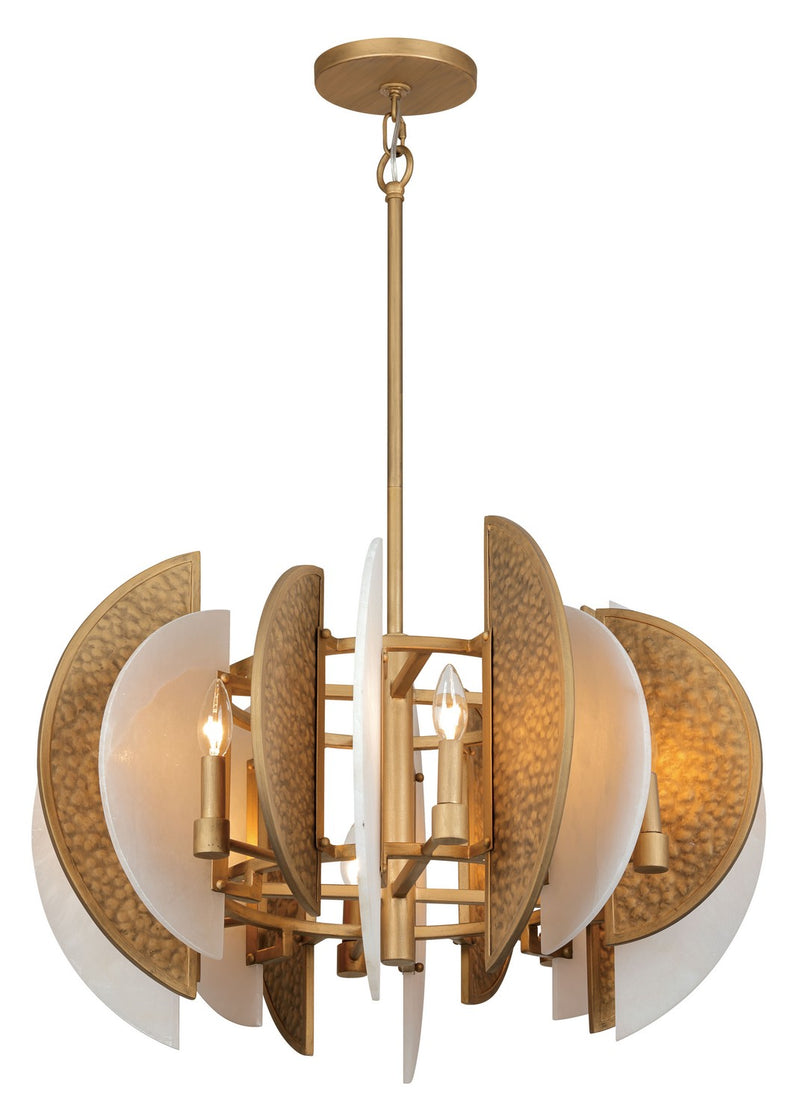 Eight Light Chandelier<br /><span style="color:#4AB0CE;">Entrega: 4-10 dias en USA</span><br /><span style="color:#4AB0CE;font-size:60%;">PREGUNTE POR ENTREGA EN PANAMA</span><br />Collection: Saint Martin<br />Finish: Ashen Gold