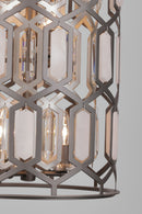 Minka-Lavery - 3586-795 - Nine Light Foyer Pendant - Hexly - Bronze & Sultry Sliver