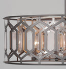 Minka-Lavery - 3587-795 - Six Light Pendant - Hexly - Bronze & Sultry Sliver