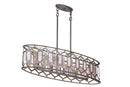 Five Light Island Pendant<br /><span style="color:#4AB0CE;">Entrega: 4-10 dias en USA</span><br /><span style="color:#4AB0CE;font-size:60%;">PREGUNTE POR ENTREGA EN PANAMA</span><br />Collection: Hexly<br />Finish: Bronze & Sultry Sliver