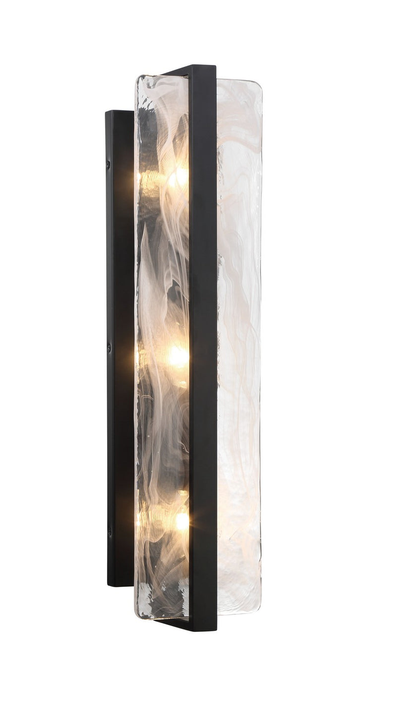 Three Light Wall Sconce<br /><span style="color:#4AB0CE;">Entrega: 4-10 dias en USA</span><br /><span style="color:#4AB0CE;font-size:60%;">PREGUNTE POR ENTREGA EN PANAMA</span><br />Collection: Cloud Break<br />Finish: Coal