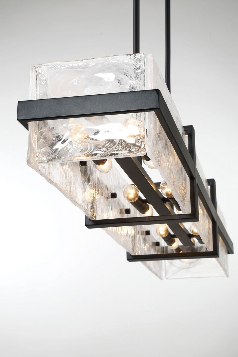 Minka-Lavery - 3617-66A - 12 Light Island Pendant - Cloud Break - Coal