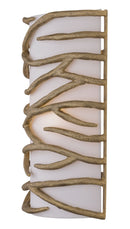 Two Light Wall Sconce<br /><span style="color:#4AB0CE;">Entrega: 4-10 dias en USA</span><br /><span style="color:#4AB0CE;font-size:60%;">PREGUNTE POR ENTREGA EN PANAMA</span><br />Collection: Branch Reality<br />Finish: Ashen Gold
