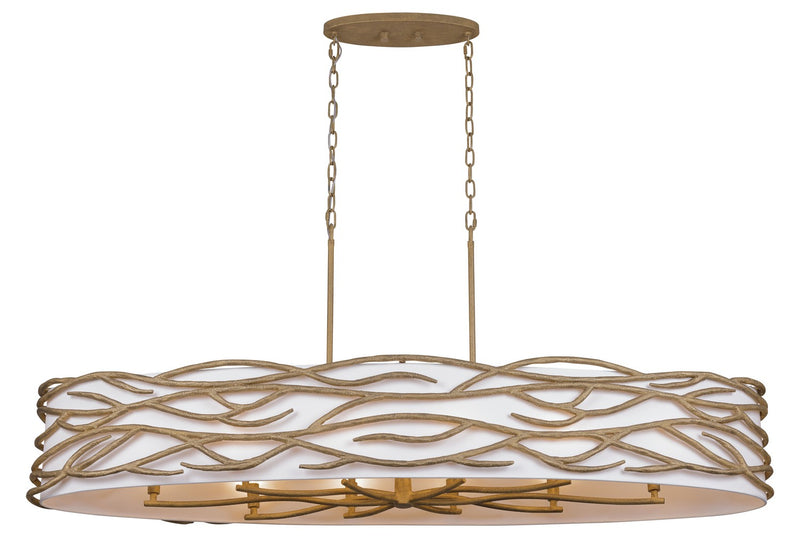 Ten Light Island Pendant<br /><span style="color:#4AB0CE;">Entrega: 4-10 dias en USA</span><br /><span style="color:#4AB0CE;font-size:60%;">PREGUNTE POR ENTREGA EN PANAMA</span><br />Collection: Branch Reality<br />Finish: Ashen Gold