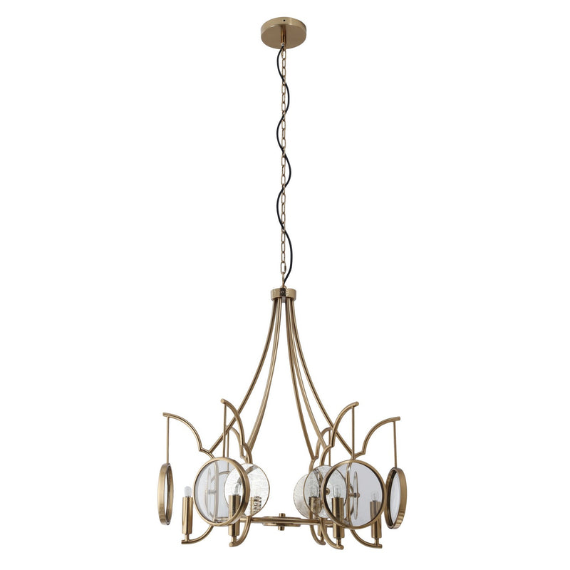 Six Light Chandelier<br /><span style="color:#4AB0CE;">Entrega: 4-10 dias en USA</span><br /><span style="color:#4AB0CE;font-size:60%;">PREGUNTE POR ENTREGA EN PANAMA</span><br />Collection: Into Focus<br />Finish: Artisan Brass