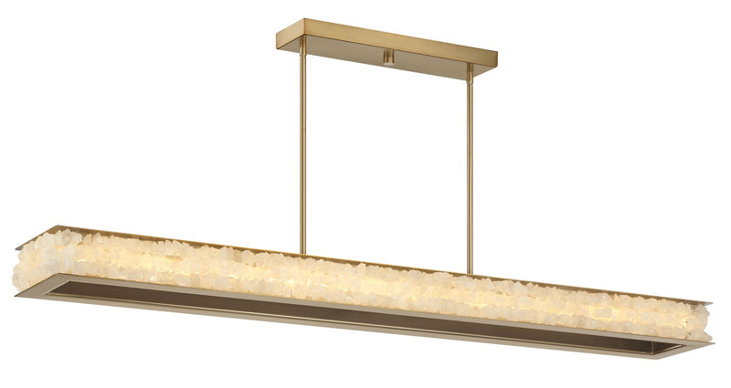 LED Island Pendant<br /><span style="color:#4AB0CE;">Entrega: 4-10 dias en USA</span><br /><span style="color:#4AB0CE;font-size:60%;">PREGUNTE POR ENTREGA EN PANAMA</span><br />Collection: Divinely<br />Finish: Celeste Brass