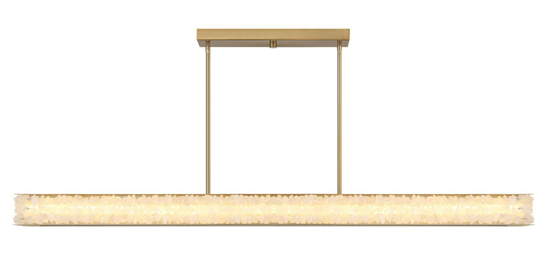 LED Island Pendant<br /><span style="color:#4AB0CE;">Entrega: 4-10 dias en USA</span><br /><span style="color:#4AB0CE;font-size:60%;">PREGUNTE POR ENTREGA EN PANAMA</span><br />Collection: Divinely<br />Finish: Celeste Brass