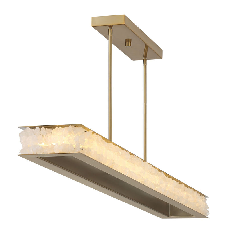 LED Island Pendant<br /><span style="color:#4AB0CE;">Entrega: 4-10 dias en USA</span><br /><span style="color:#4AB0CE;font-size:60%;">PREGUNTE POR ENTREGA EN PANAMA</span><br />Collection: Divinely<br />Finish: Celeste Brass