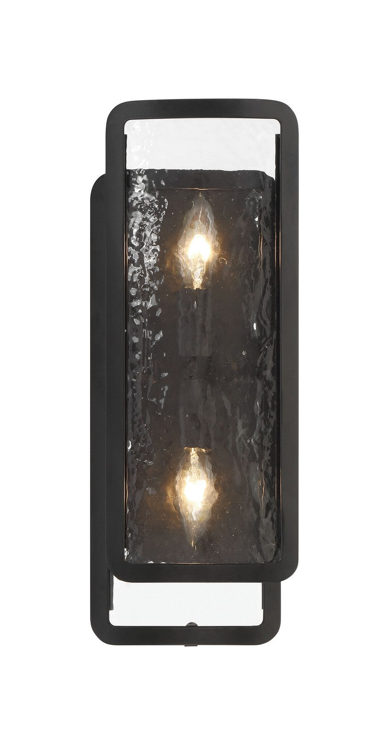 Two Light Wall Sconce<br /><span style="color:#4AB0CE;">Entrega: 4-10 dias en USA</span><br /><span style="color:#4AB0CE;font-size:60%;">PREGUNTE POR ENTREGA EN PANAMA</span><br />Collection: Bella Collina<br />Finish: Coal