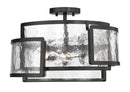 Three Light Semi Flush Mount<br /><span style="color:#4AB0CE;">Entrega: 7-8 semanas en USA</span><br /><span style="color:#4AB0CE;font-size:60%;">PREGUNTE POR ENTREGA EN PANAMA</span><br />Collection: Bella Collina<br />Finish: Coal