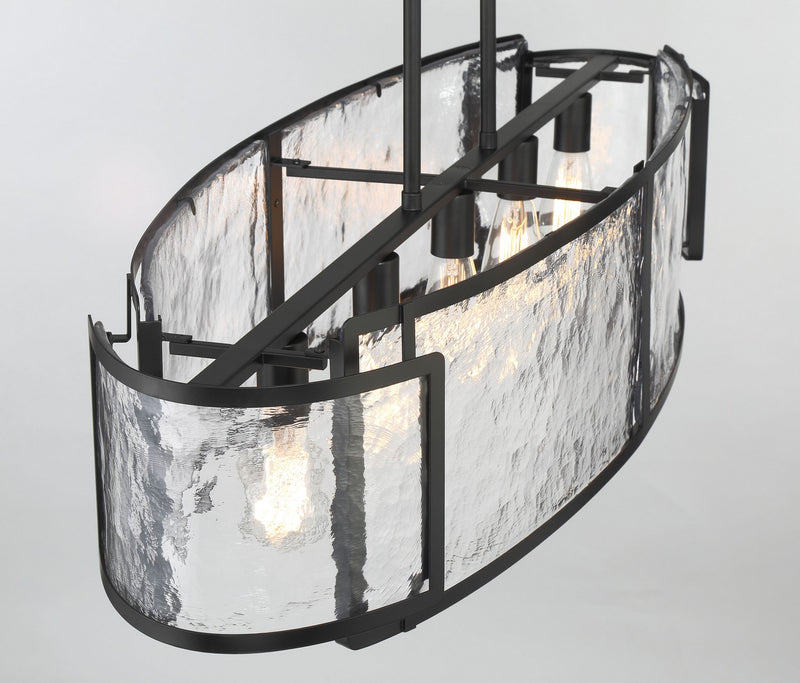 Minka-Lavery - 5268-66A - Five Light Island Pendant - Bella Collina - Coal
