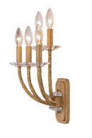 Five Light Wall Sconce<br /><span style="color:#4AB0CE;">Entrega: 4-10 dias en USA</span><br /><span style="color:#4AB0CE;font-size:60%;">PREGUNTE POR ENTREGA EN PANAMA</span><br />Collection: Atella<br />Finish: Ashen Gold