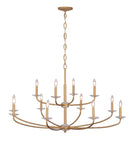 12 Light Chandelier<br /><span style="color:#4AB0CE;">Entrega: 5-6 semanas en USA</span><br /><span style="color:#4AB0CE;font-size:60%;">PREGUNTE POR ENTREGA EN PANAMA</span><br />Collection: Atella<br />Finish: Ashen Gold