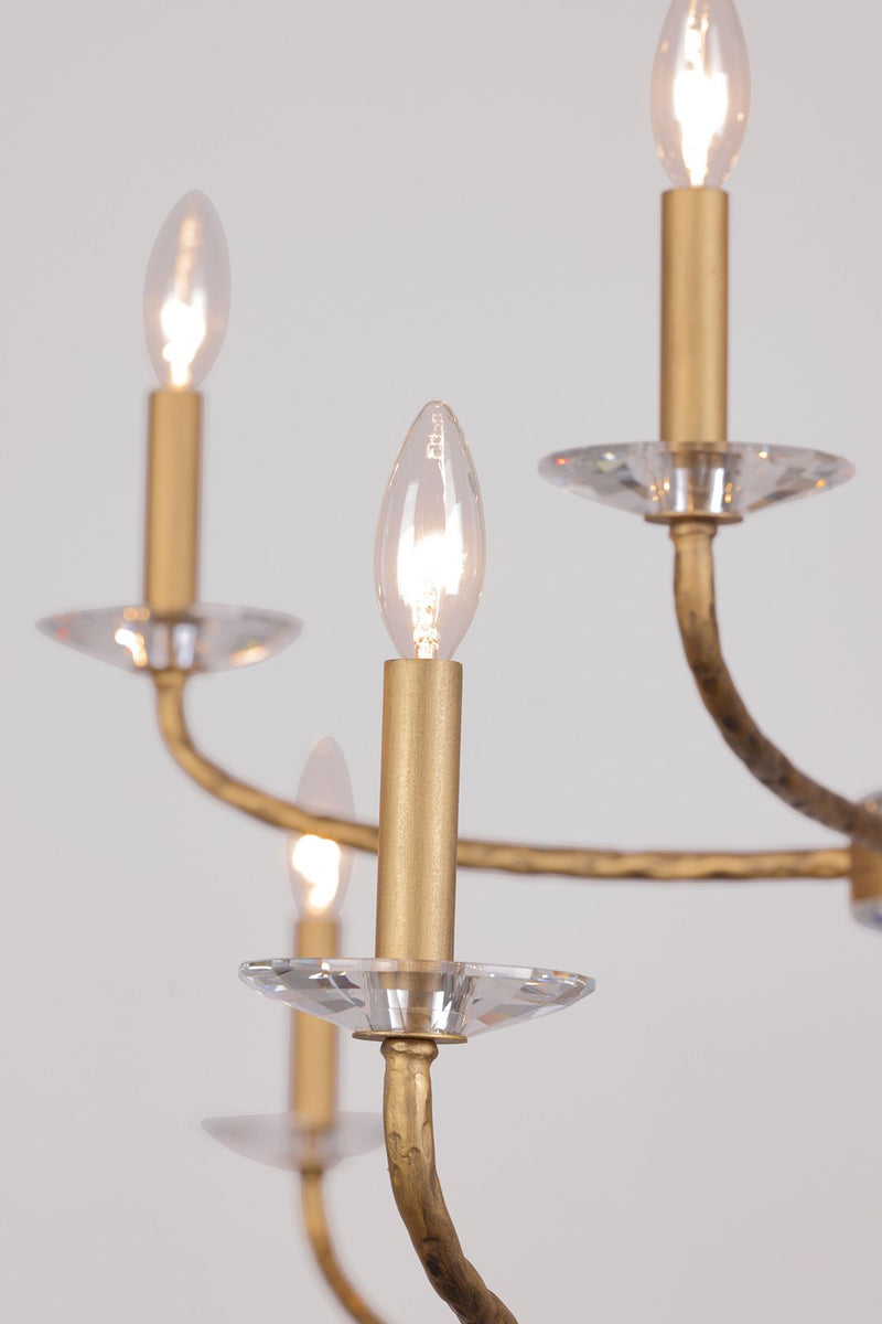 Minka-Lavery - 5288-788 - 12 Light Chandelier - Atella - Ashen Gold