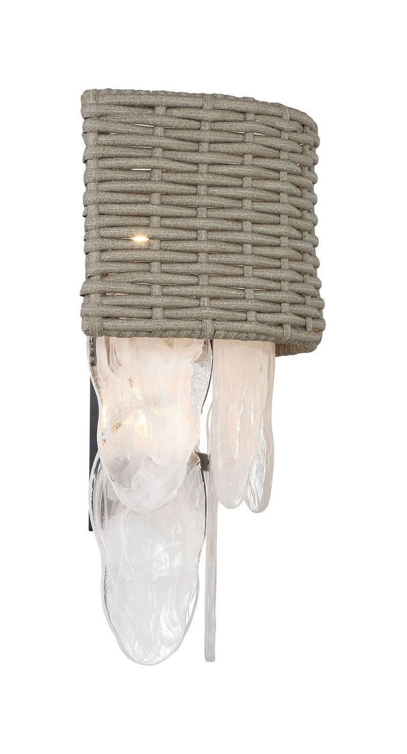 Minka-Lavery - 5295-66A - Four Light Wall Sconce - Breakers Isle - Coal Black