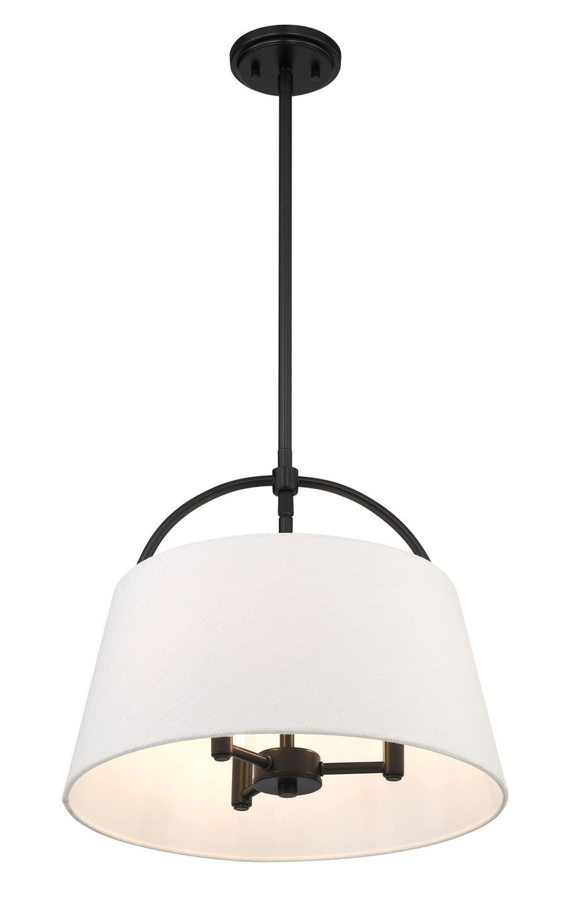 Three Light Island Pendant<br /><span style="color:#4AB0CE;">Entrega: 4-10 dias en USA</span><br /><span style="color:#4AB0CE;font-size:60%;">PREGUNTE POR ENTREGA EN PANAMA</span><br />Collection: Headington<br />Finish: Coal