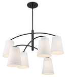 Six Light Chandelier<br /><span style="color:#4AB0CE;">Entrega: 4-10 dias en USA</span><br /><span style="color:#4AB0CE;font-size:60%;">PREGUNTE POR ENTREGA EN PANAMA</span><br />Collection: Headington<br />Finish: Coal