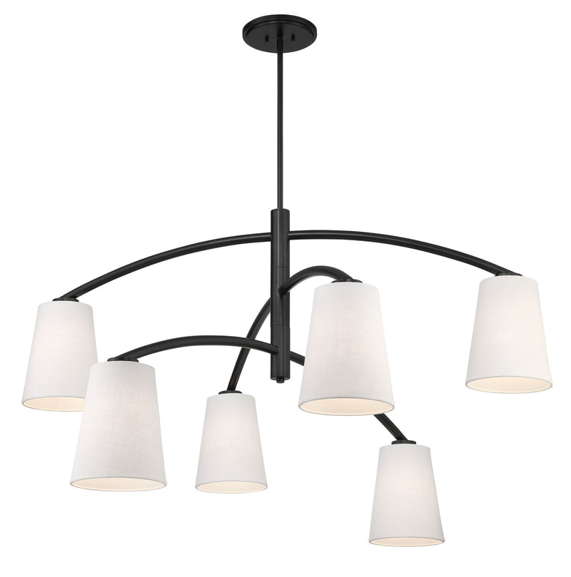 Minka-Lavery - 5399-66A - Six Light Chandelier - Headington - Coal