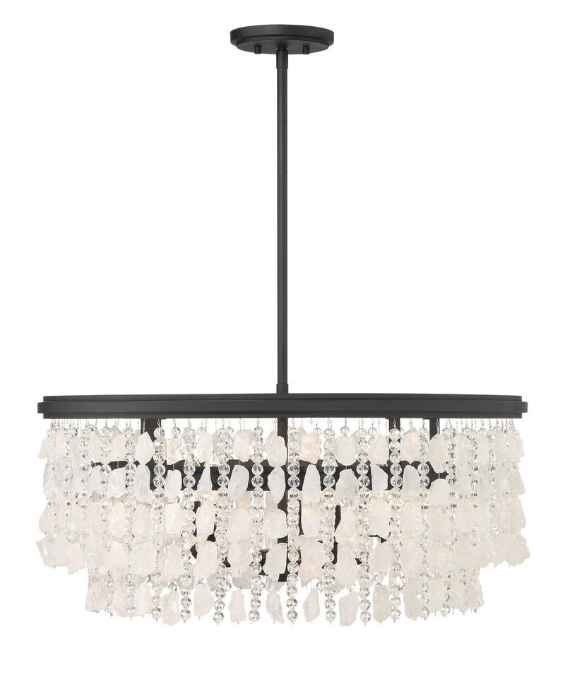 Five Light Chandelier<br /><span style="color:#4AB0CE;">Entrega: 4-10 dias en USA</span><br /><span style="color:#4AB0CE;font-size:60%;">PREGUNTE POR ENTREGA EN PANAMA</span><br />Collection: Shimmering Elegance<br />Finish: Sand Coal