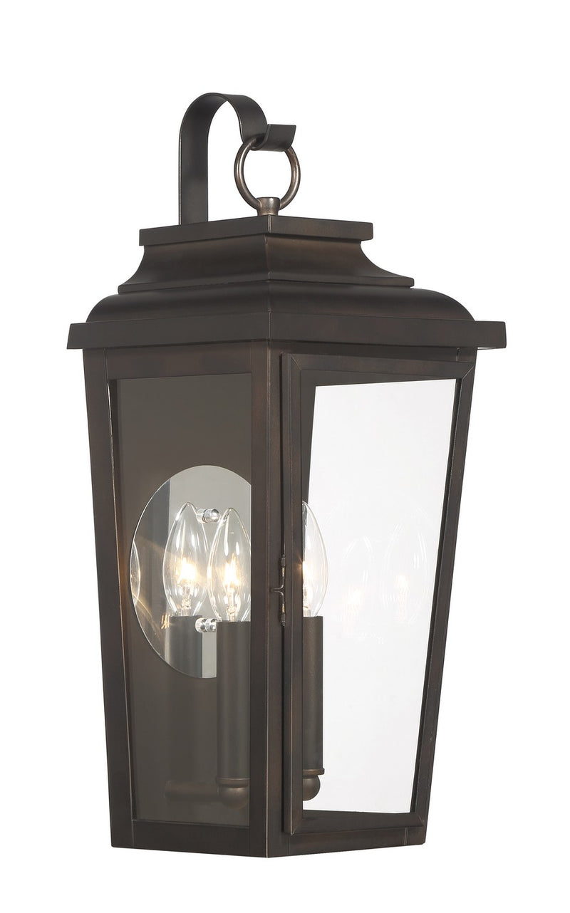 Two Light Pocket Lantern<br /><span style="color:#4AB0CE;">Entrega: 4-10 dias en USA</span><br /><span style="color:#4AB0CE;font-size:60%;">PREGUNTE POR ENTREGA EN PANAMA</span><br />Collection: Irvington Manor<br />Finish: Chelesa Bronze