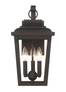 Three Light Wall Mount<br /><span style="color:#4AB0CE;">Entrega: 4-10 dias en USA</span><br /><span style="color:#4AB0CE;font-size:60%;">PREGUNTE POR ENTREGA EN PANAMA</span><br />Collection: Irvington Manor<br />Finish: Chelesa Bronze