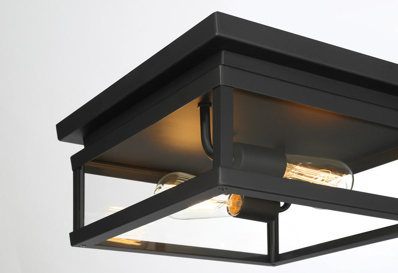 Minka-Lavery - 73217-66A - Two Light Outdoor Flush Mount - Isla Vista - Coal