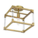 Minka-Lavery - 1455-695 - One Light Semi Flush Mount - Oro District - Soft Brass