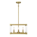 Four Light Pendant<br /><span style="color:#4AB0CE;">Entrega: 4-10 dias en USA</span><br /><span style="color:#4AB0CE;font-size:60%;">PREGUNTE POR ENTREGA EN PANAMA</span><br />Collection: Oro District<br />Finish: Soft Brass