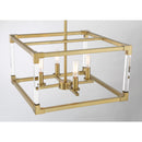 Four Light Pendant<br /><span style="color:#4AB0CE;">Entrega: 4-10 dias en USA</span><br /><span style="color:#4AB0CE;font-size:60%;">PREGUNTE POR ENTREGA EN PANAMA</span><br />Collection: Oro District<br />Finish: Soft Brass