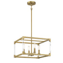 Minka-Lavery - 1458-695 - Four Light Pendant - Oro District - Soft Brass