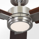 Visual Comfort Fan - 3HASM56BSD - 56" Ceiling Fan - Harris Smart 56 LED - Brushed Steel