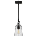 One Light Mini Pendant<br /><span style="color:#4AB0CE;">Entrega: 4-10 dias en USA</span><br /><span style="color:#4AB0CE;font-size:60%;">PREGUNTE POR ENTREGA EN PANAMA</span><br />Collection: Loras<br />Finish: Midnight Black