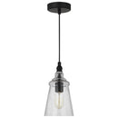 One Light Mini Pendant<br /><span style="color:#4AB0CE;">Entrega: 4-10 dias en USA</span><br /><span style="color:#4AB0CE;font-size:60%;">PREGUNTE POR ENTREGA EN PANAMA</span><br />Collection: Loras<br />Finish: Midnight Black