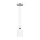 Generation Lighting - GLP1021BS - One Light Mini Pendant - Emile - Brushed Steel