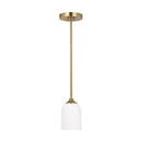 Generation Lighting - GLP1021SB - One Light Mini Pendant - Emile - Satin Bronze