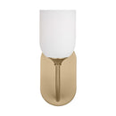 One Light Vanity<br /><span style="color:#4AB0CE;">Entrega: 4-10 dias en USA</span><br /><span style="color:#4AB0CE;font-size:60%;">PREGUNTE POR ENTREGA EN PANAMA</span><br />Collection: Emile<br />Finish: Satin Brass