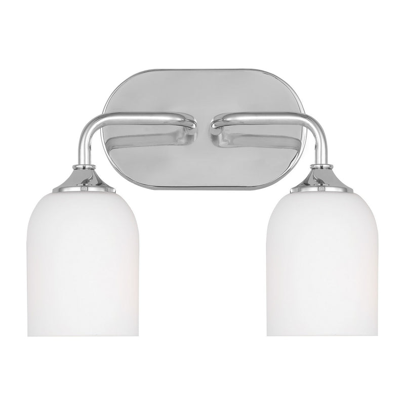 Generation Lighting - GLV1022CH - Two Light Vanity - Emile - Chrome