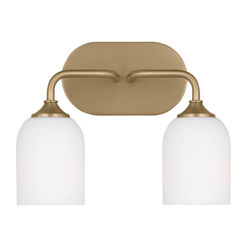 Generation Lighting - GLV1022SB - Two Light Vanity - Emile - Satin Bronze