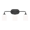 Generation Lighting - GLV1023MBK - Three Light Vanity - Emile - Midnight Black