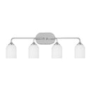 Generation Lighting - GLV1024CH - Four Light Vanity - Emile - Chrome