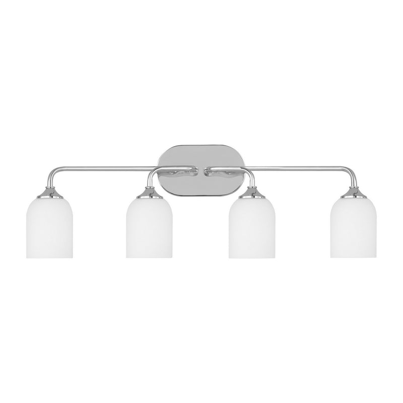 Generation Lighting - GLV1024CH - Four Light Vanity - Emile - Chrome