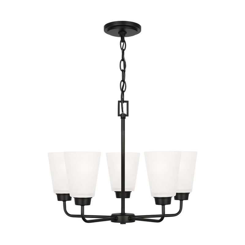 Five Light Chandelier<br /><span style="color:#4AB0CE;">Entrega: 4-10 dias en USA</span><br /><span style="color:#4AB0CE;font-size:60%;">PREGUNTE POR ENTREGA EN PANAMA</span><br />Collection: Kerrville<br />Finish: Midnight Black